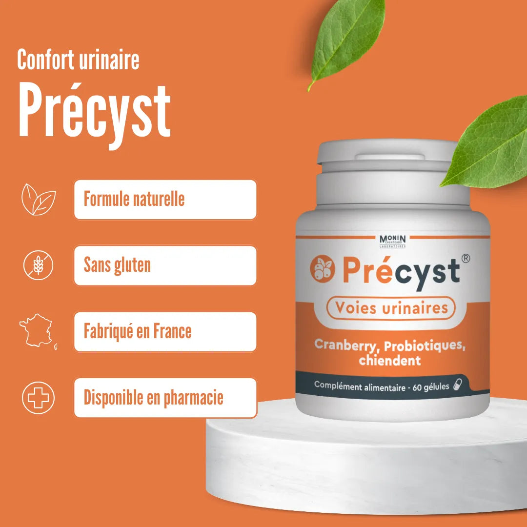 Precyst3-Complementalimentaire_Cranberry_Probiotiques_ConfortUrinaire_Cystite